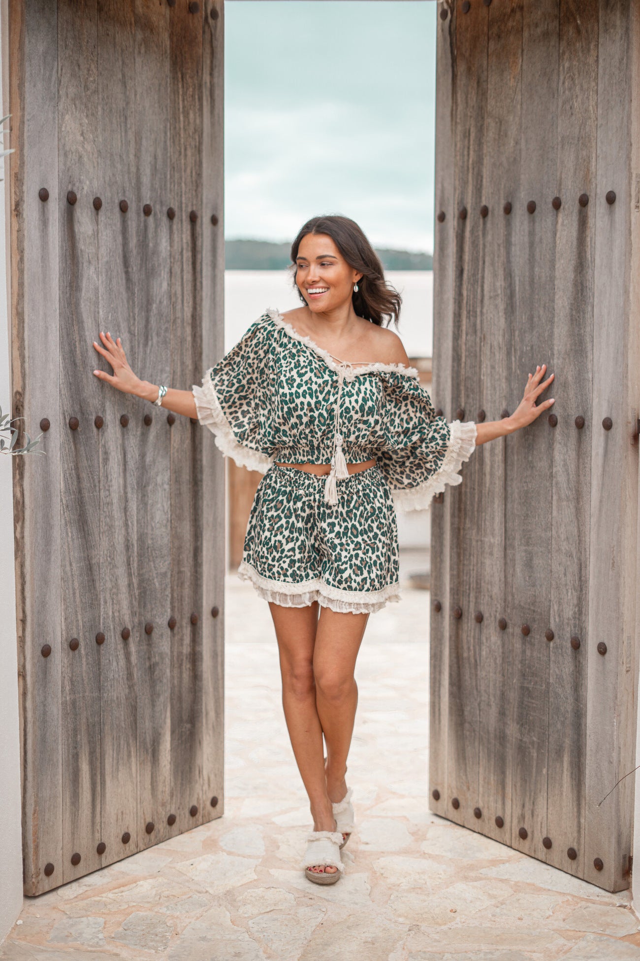 Bohemian top in black van ibzmode, Brands of Ibiza