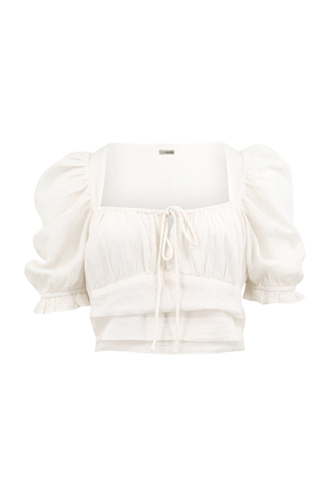 Bohemian top in ivory van ibzmode, Brands of Ibiza