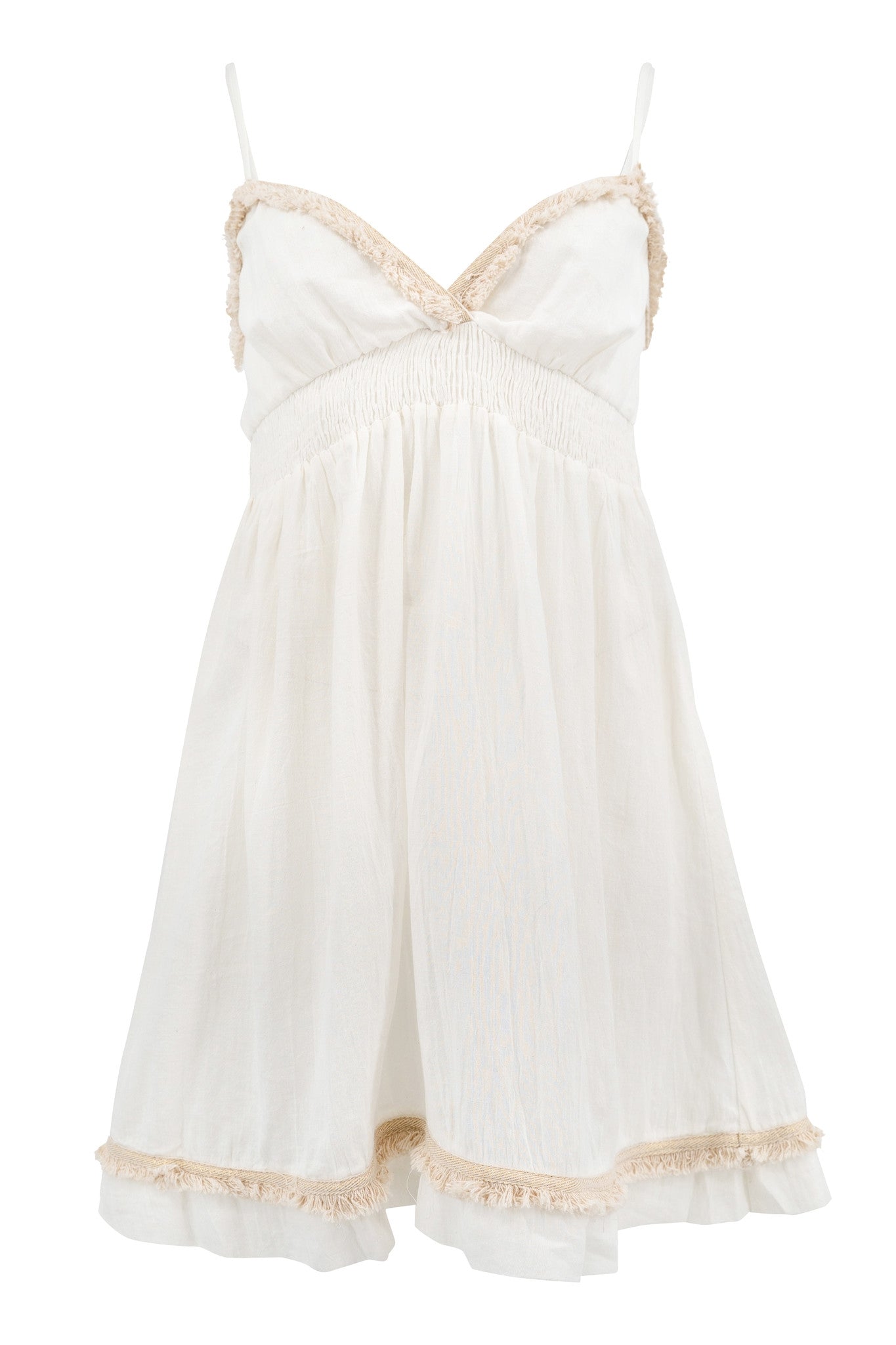 Bohemian jurk in ivory van ibzmode, Brands of Ibiza