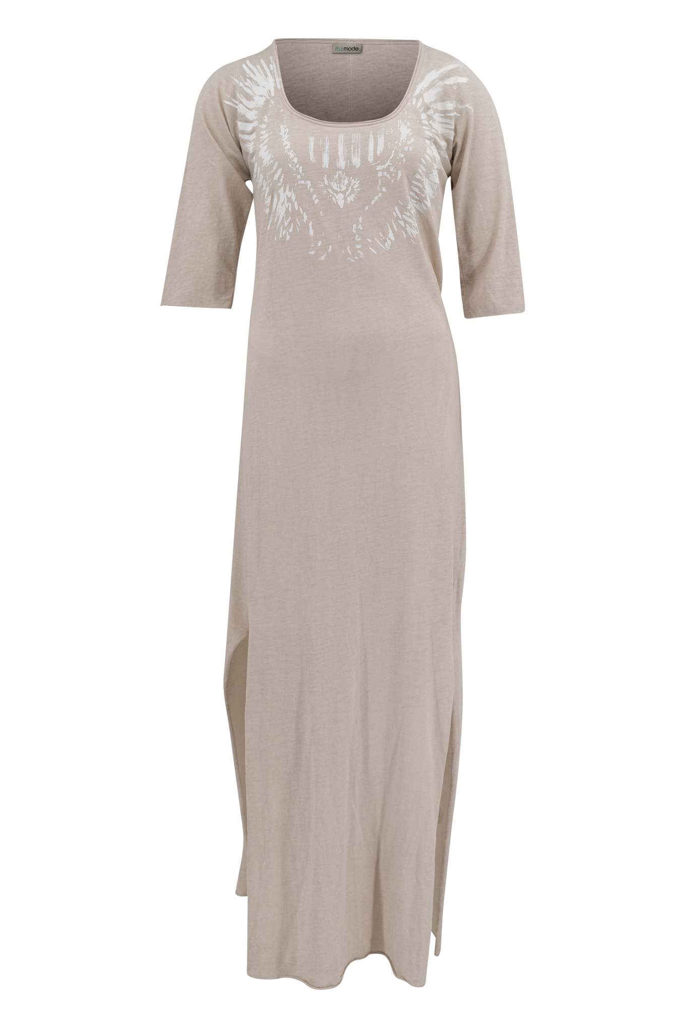 Bohemian jurk in sand van ibzmode, Brands of Ibiza