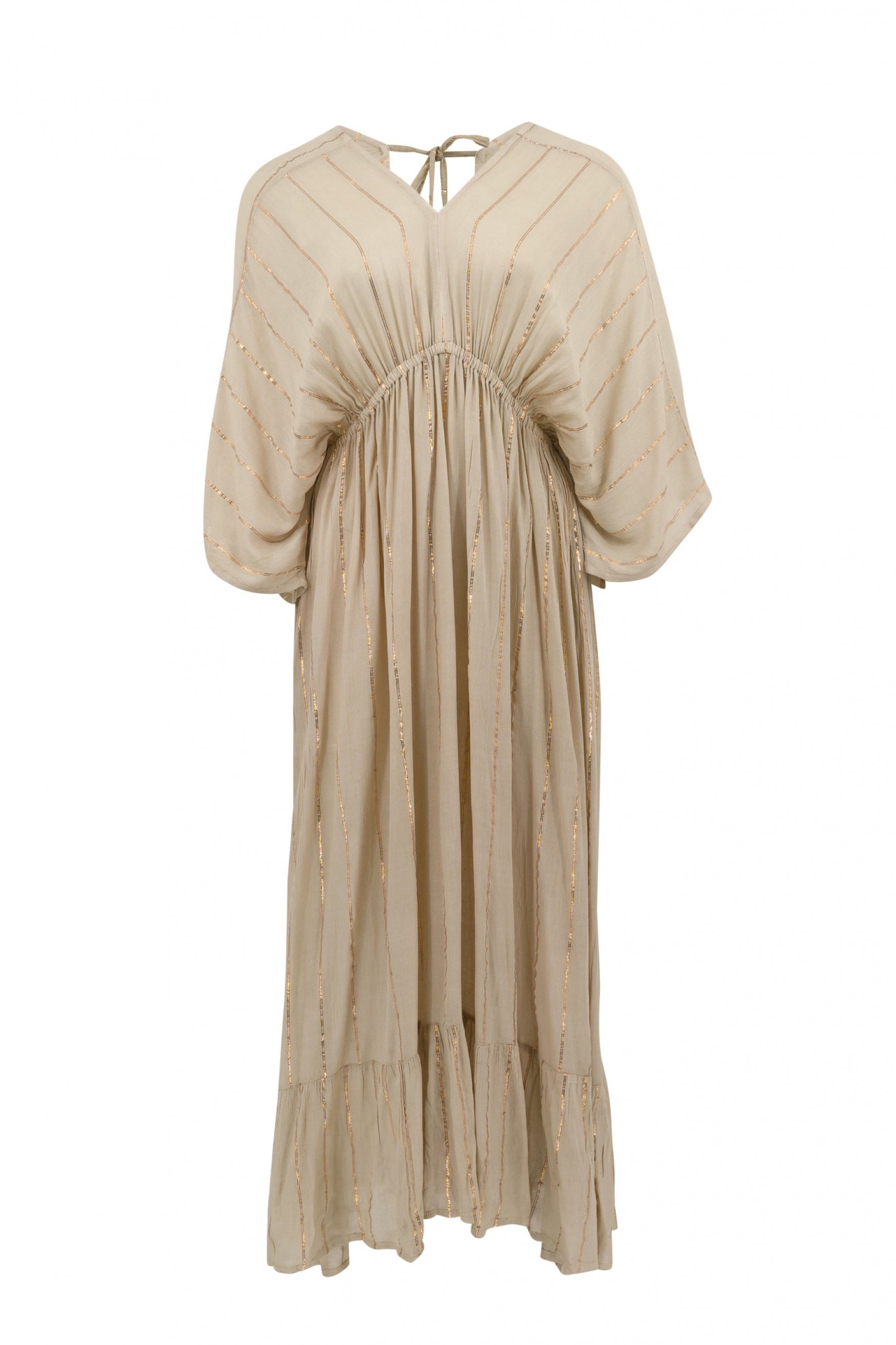 Bohemian jurk in sand van ibzmode, Brands of Ibiza