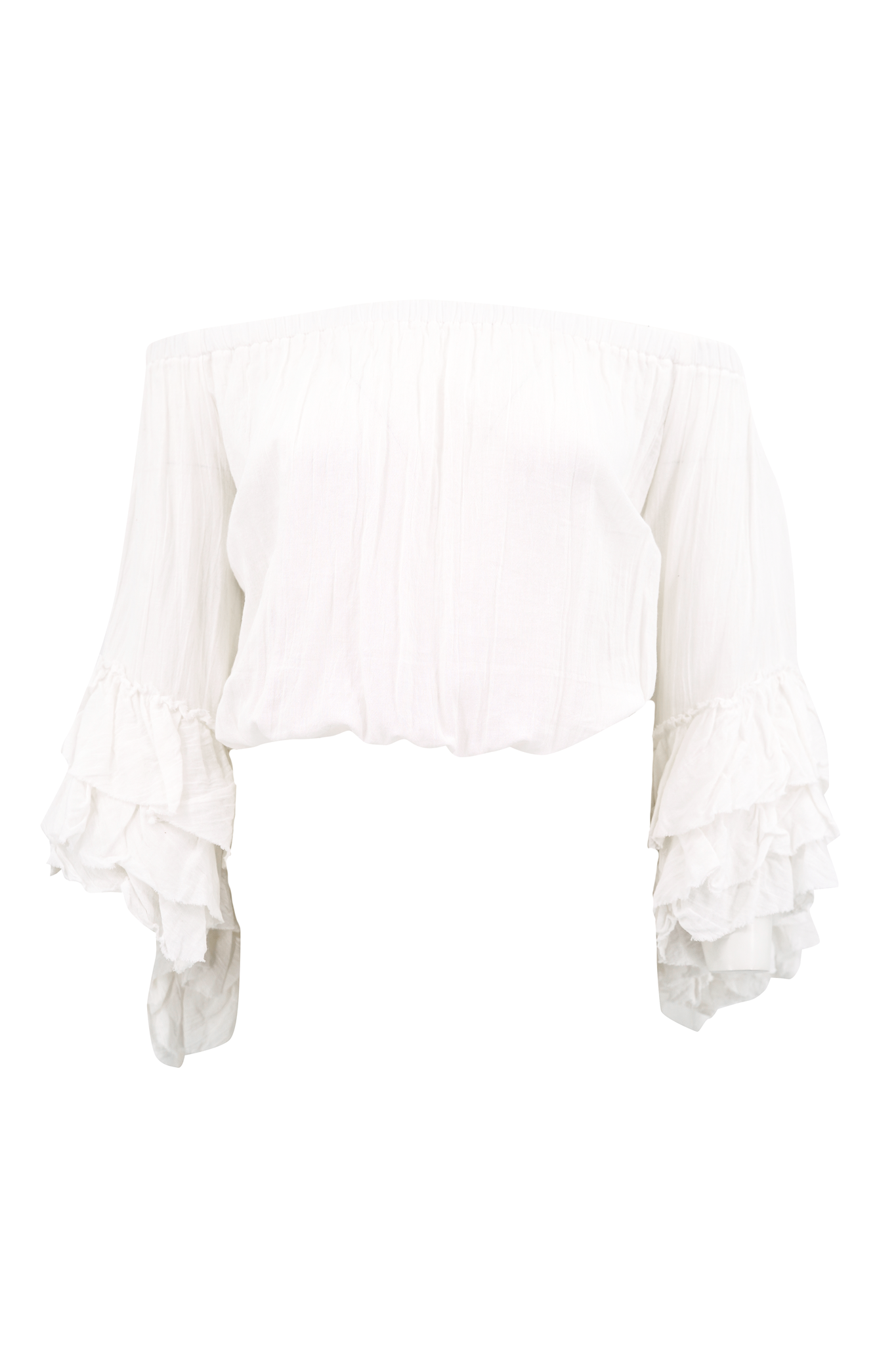 Bohemian top in white van ibzmode, Brands of Ibiza