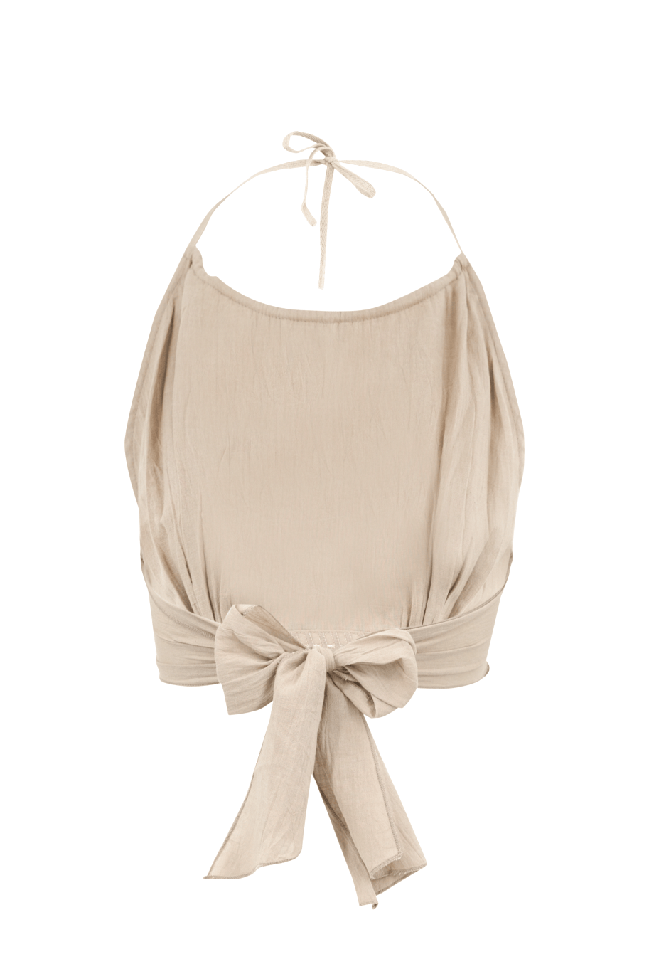 Bohemian top in taupe van ibzmode, Brands of Ibiza