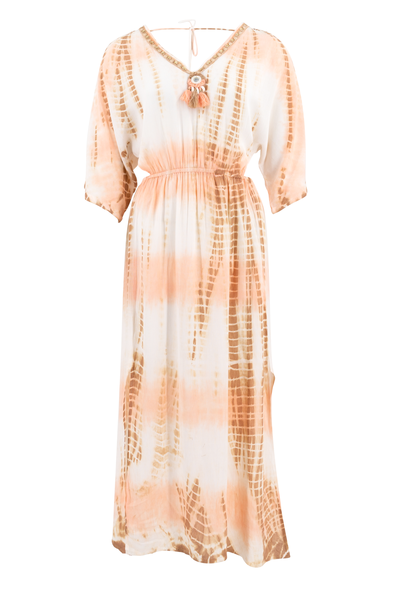 Bohemian jurk in peach van ibzmode, Brands of Ibiza