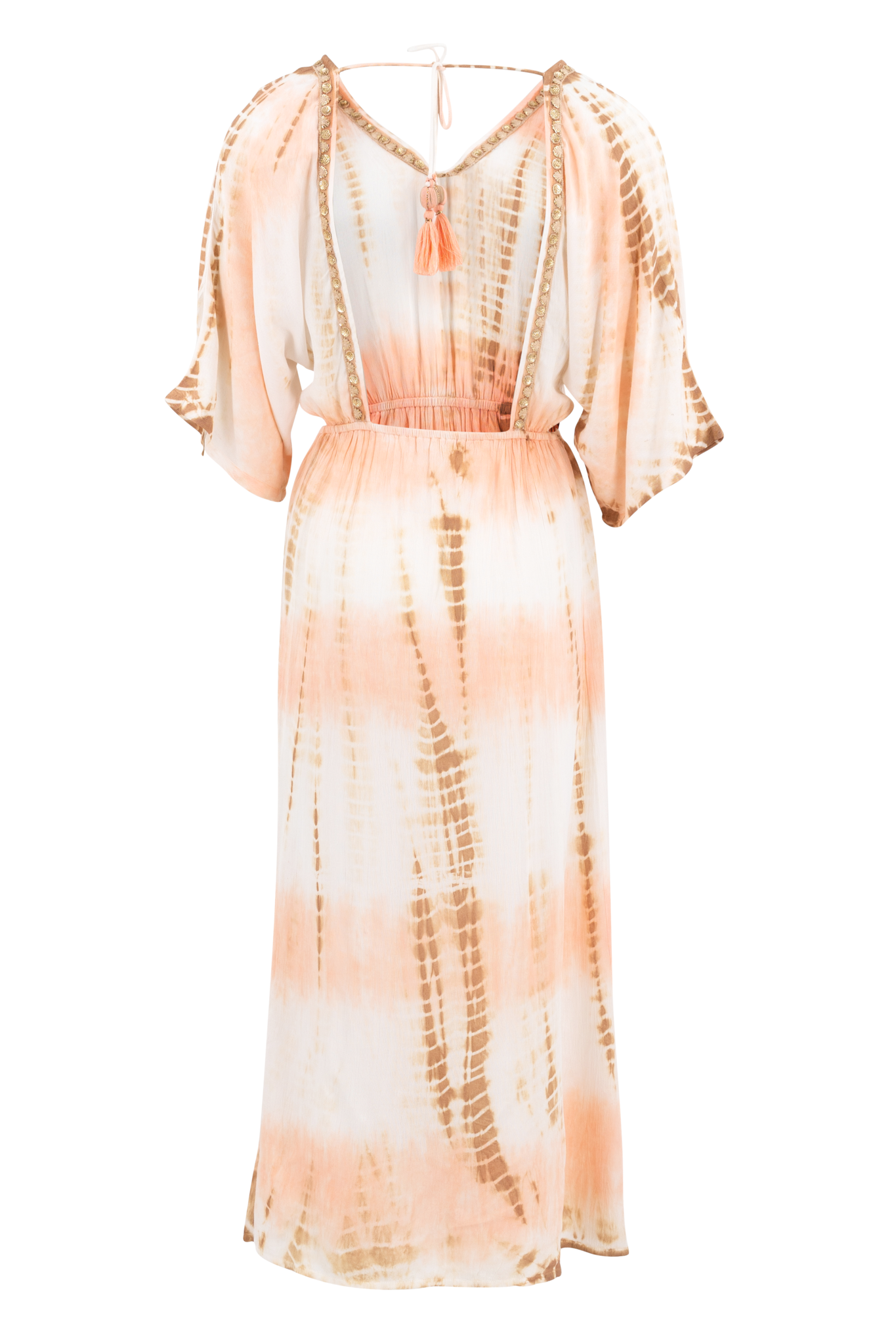 Bohemian jurk in peach van ibzmode, Brands of Ibiza