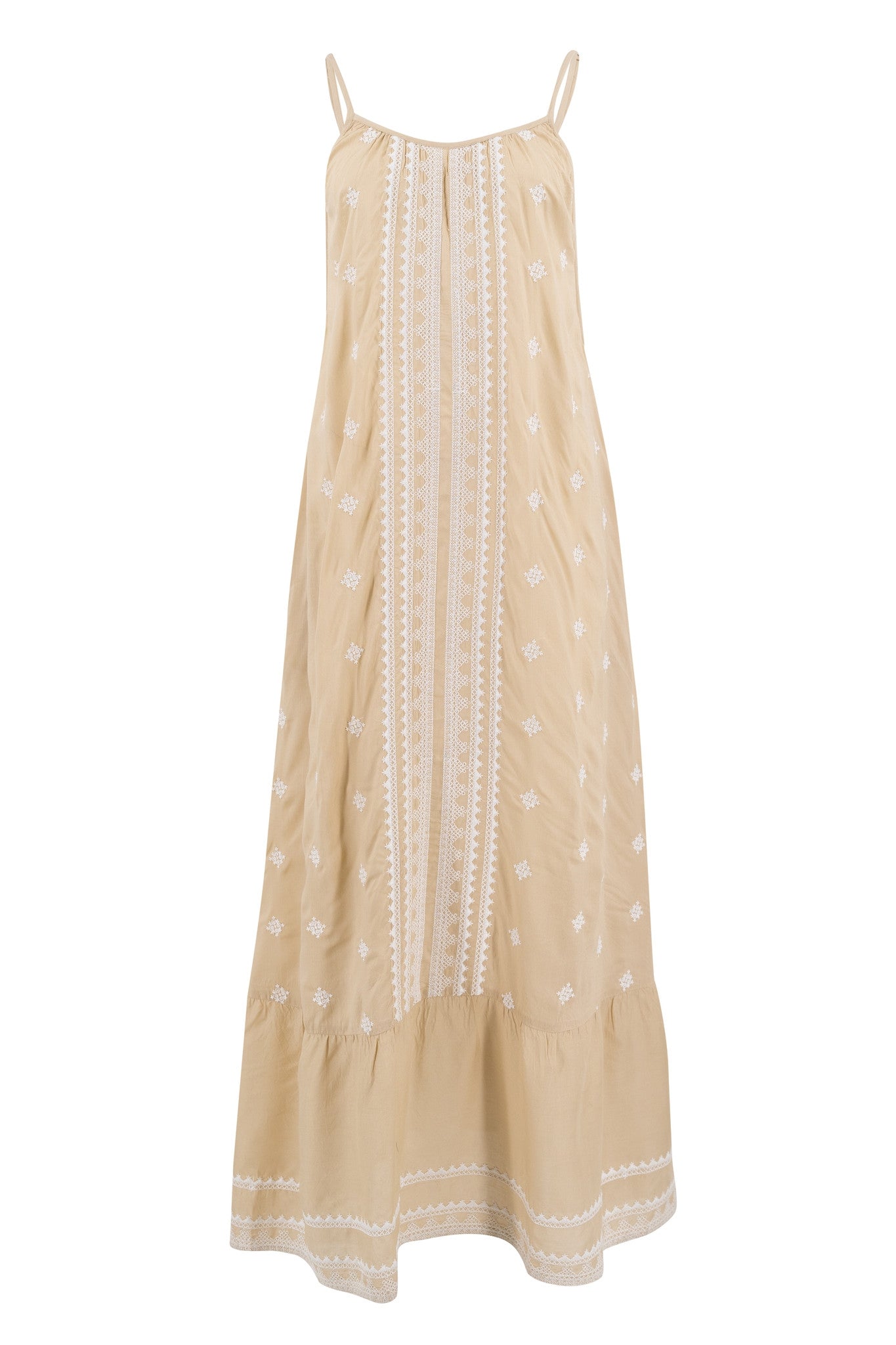 Bohemian jurk in sand van ibzmode, Brands of Ibiza