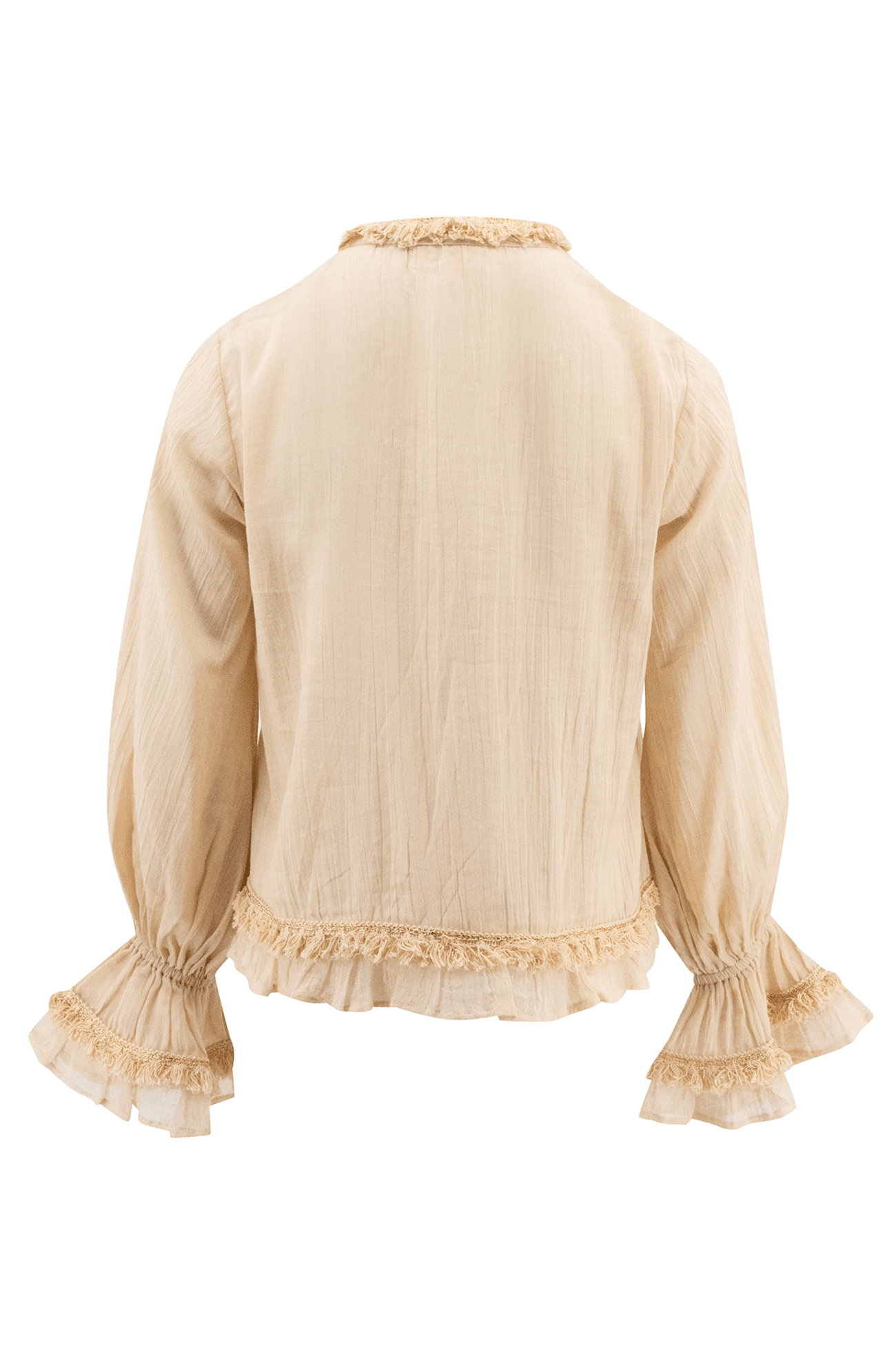 Bohemian blouse in peach van ibzmode, Brands of Ibiza