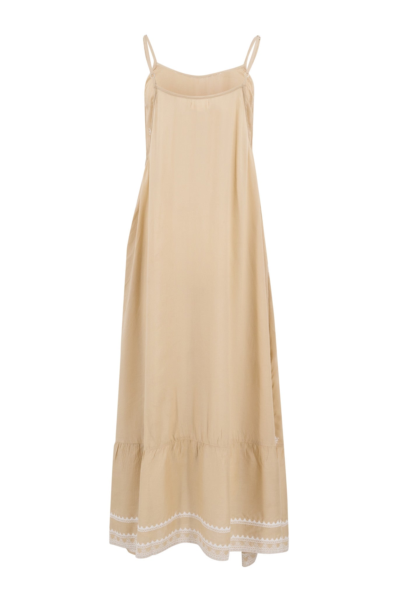 Bohemian jurk in sand van ibzmode, Brands of Ibiza