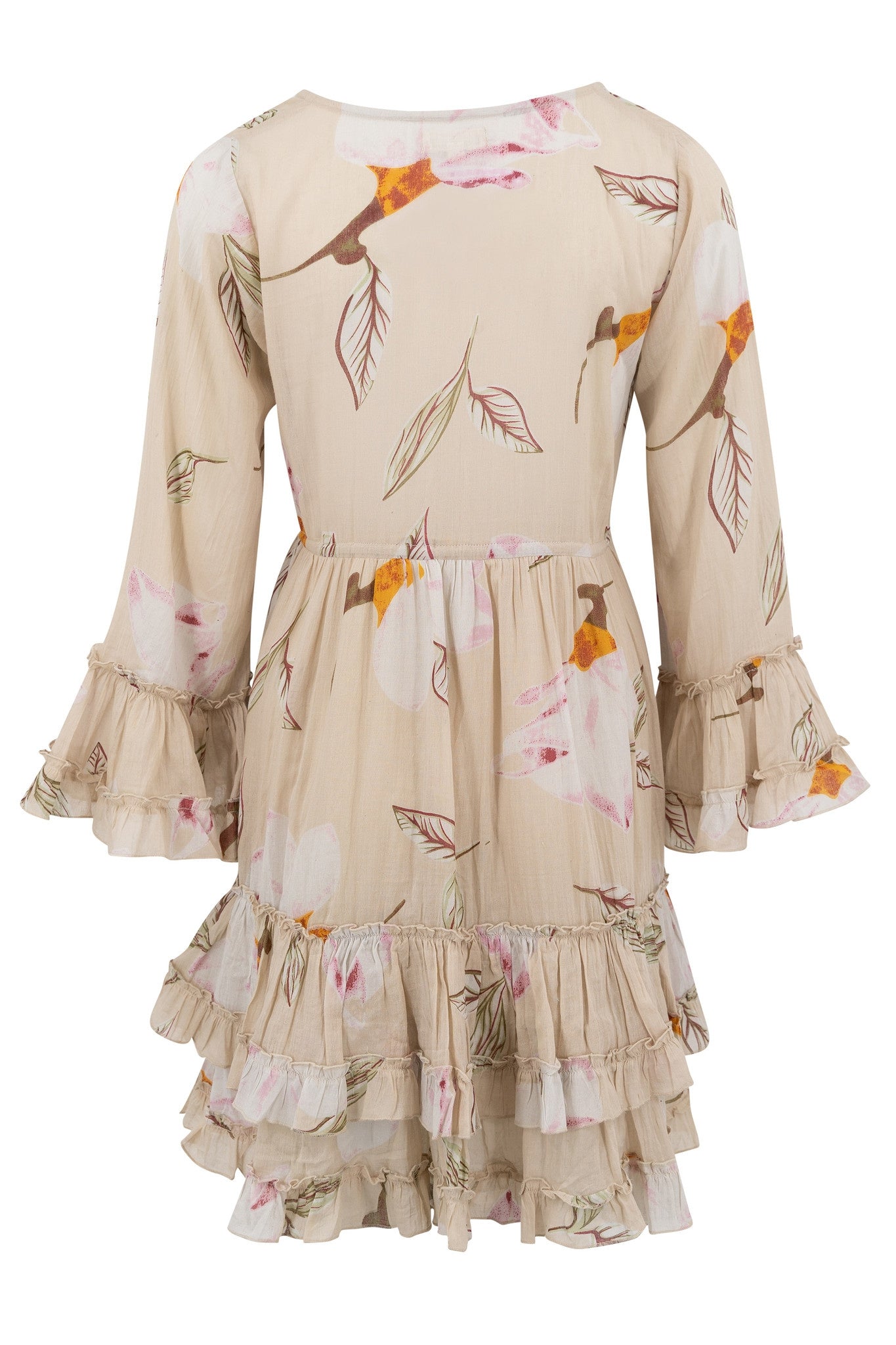 Bohemian jurk in sand van ibzmode, Brands of Ibiza