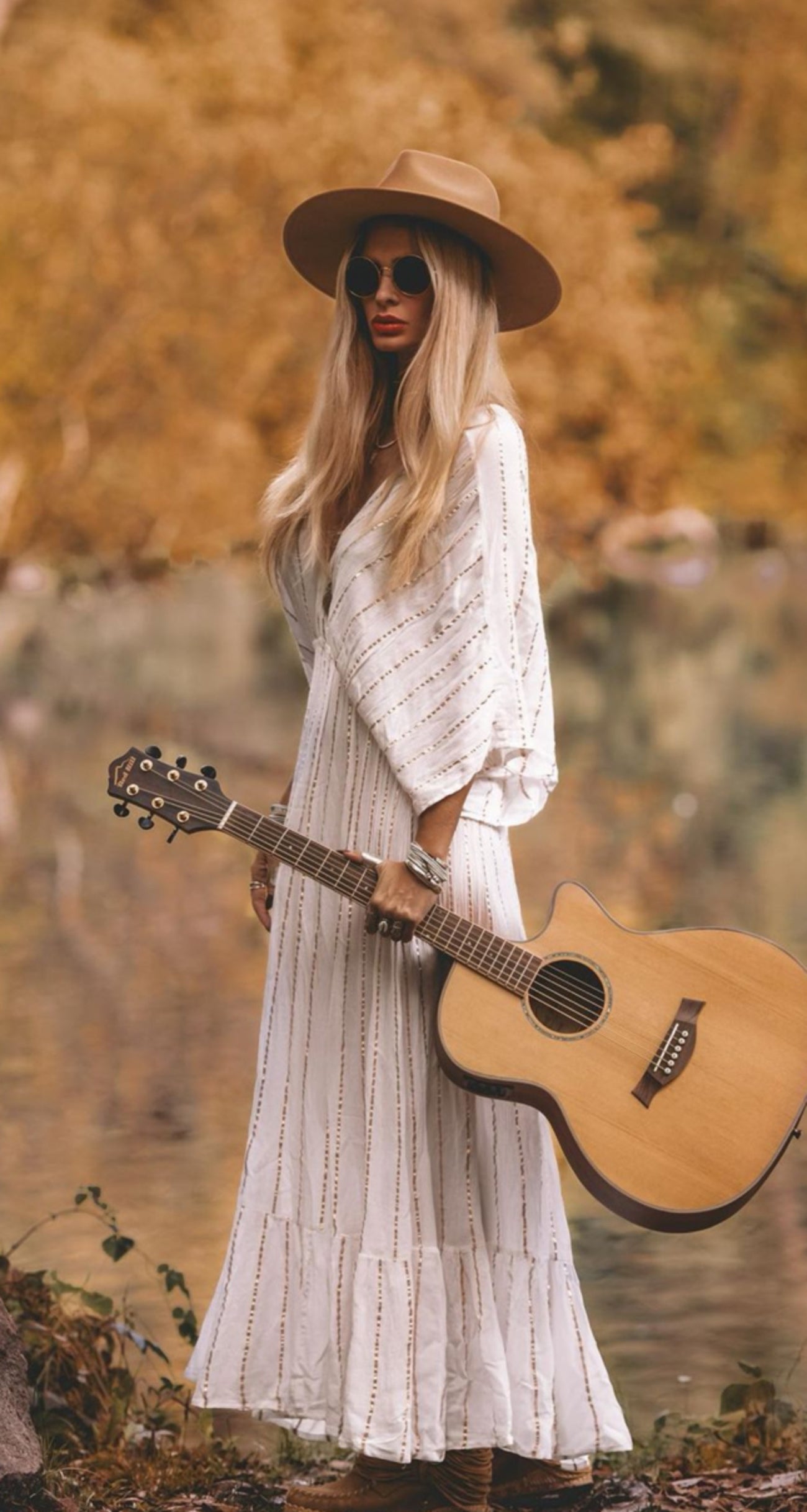 Bohemian jurk in white van ibzmode, Brands of Ibiza