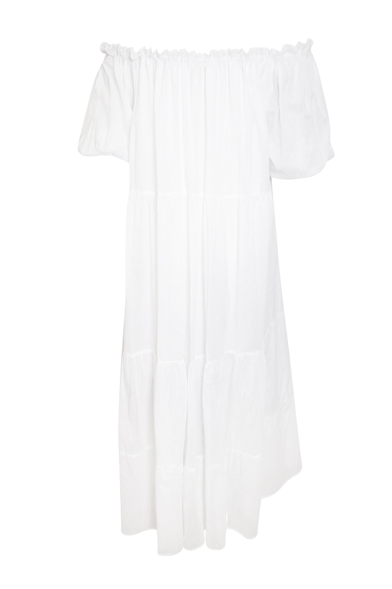 Bohemian jurk in white van ibzmode, Brands of Ibiza