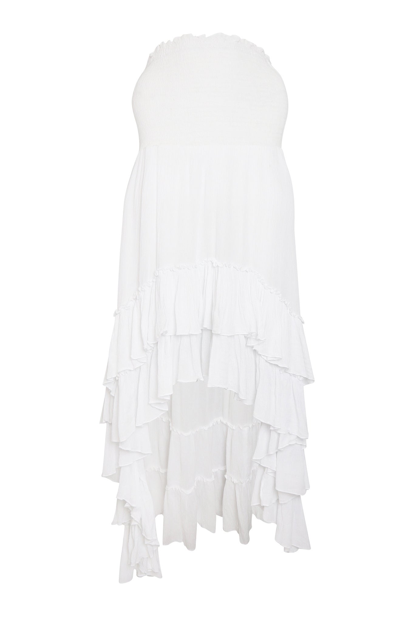 Bohemian jurk in white van ibzmode, Brands of Ibiza