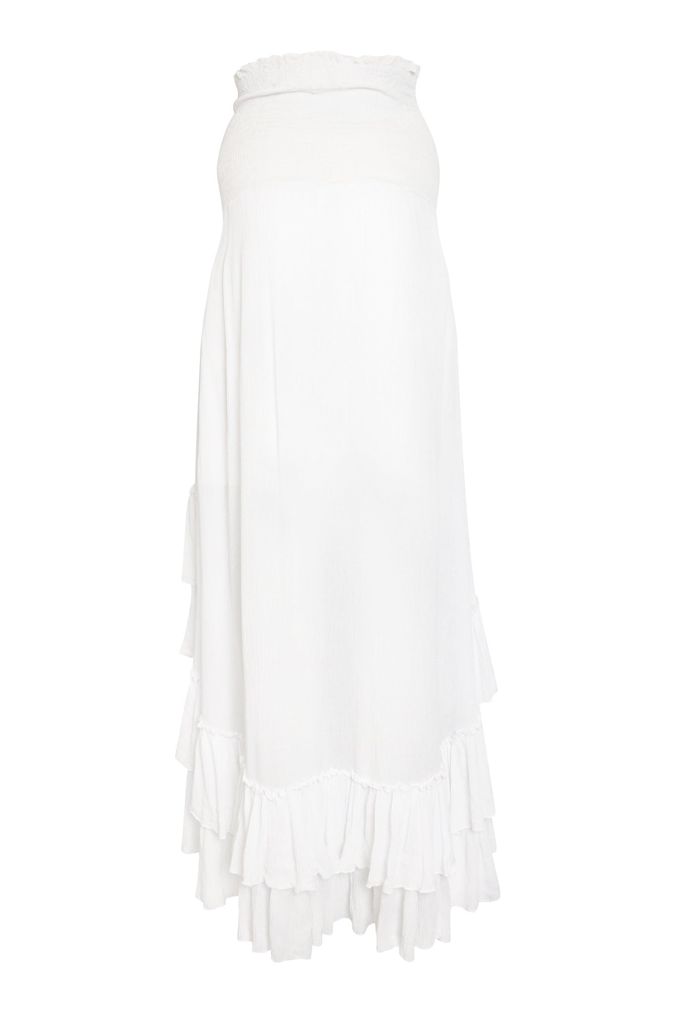 Bohemian jurk in white van ibzmode, Brands of Ibiza