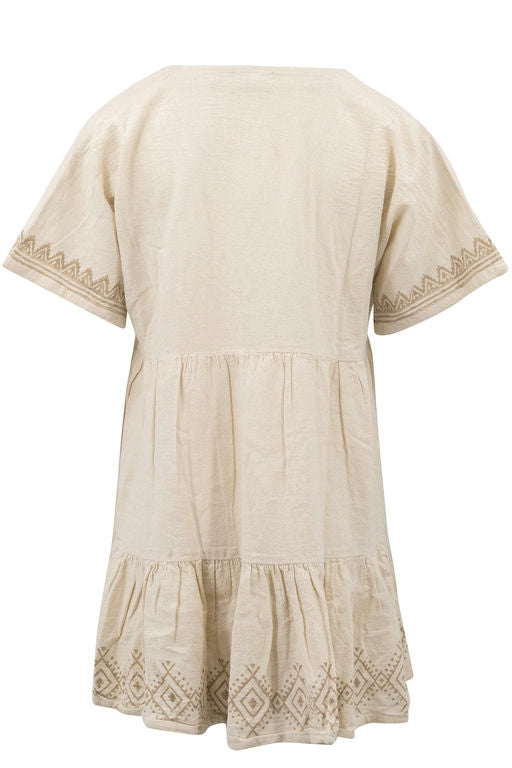 Bohemian jurk in ivory van ibzmode, Brands of Ibiza