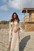 Ibzmode Long Kimono Fiore Miranza Natural beachwear style