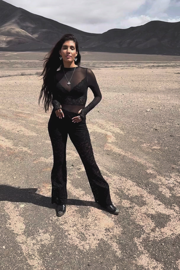 Suze lace pants - ibizamode