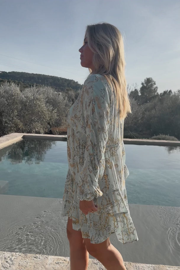 Dress Mio Paisley Mint - ibizamode