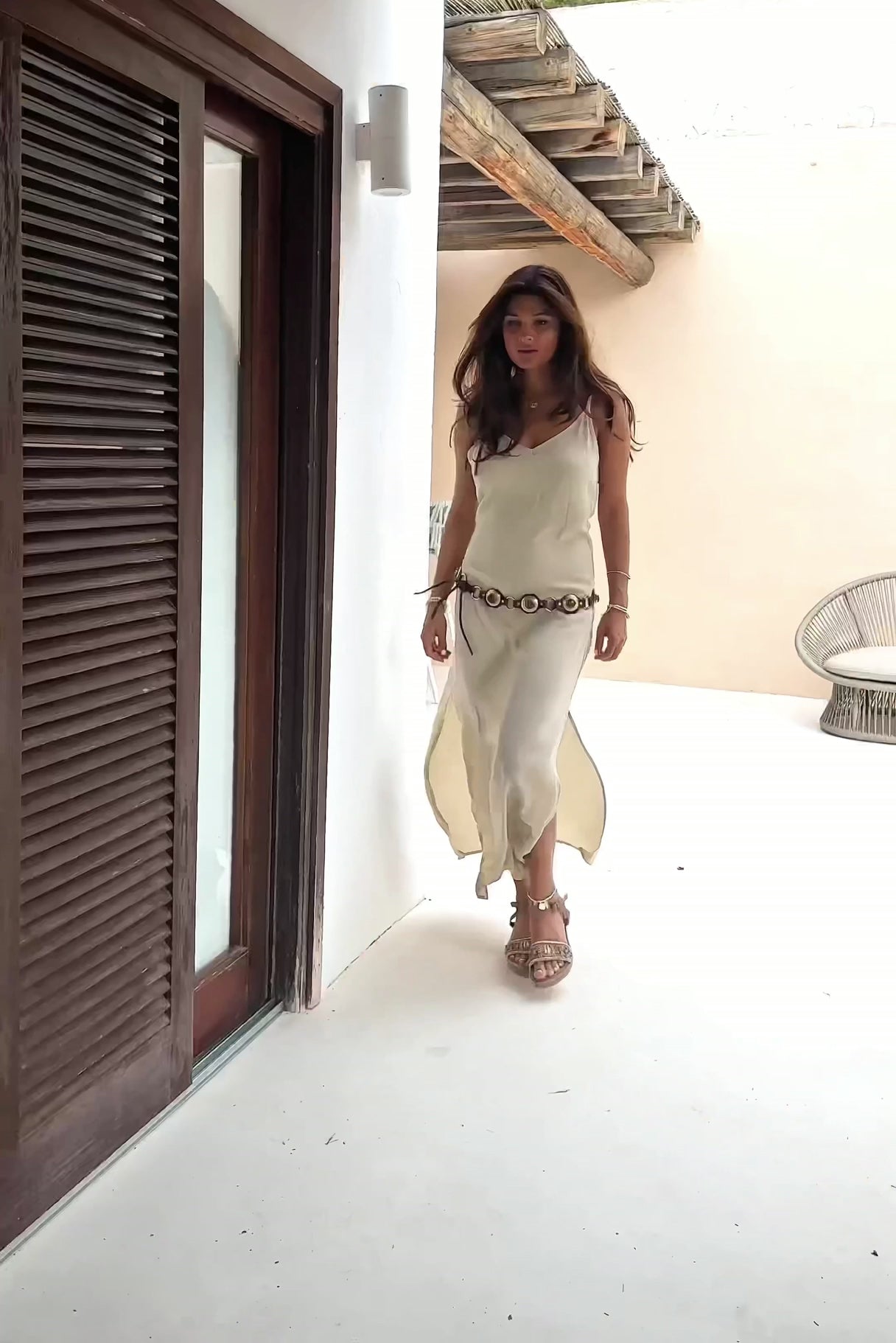 Ibzmode Wedge Laya Taupe summer wedge sandal