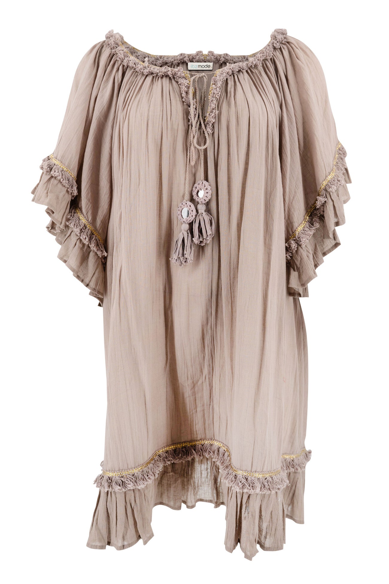 Bohemian item in taupe from ibzmode, Brands of Ibiza