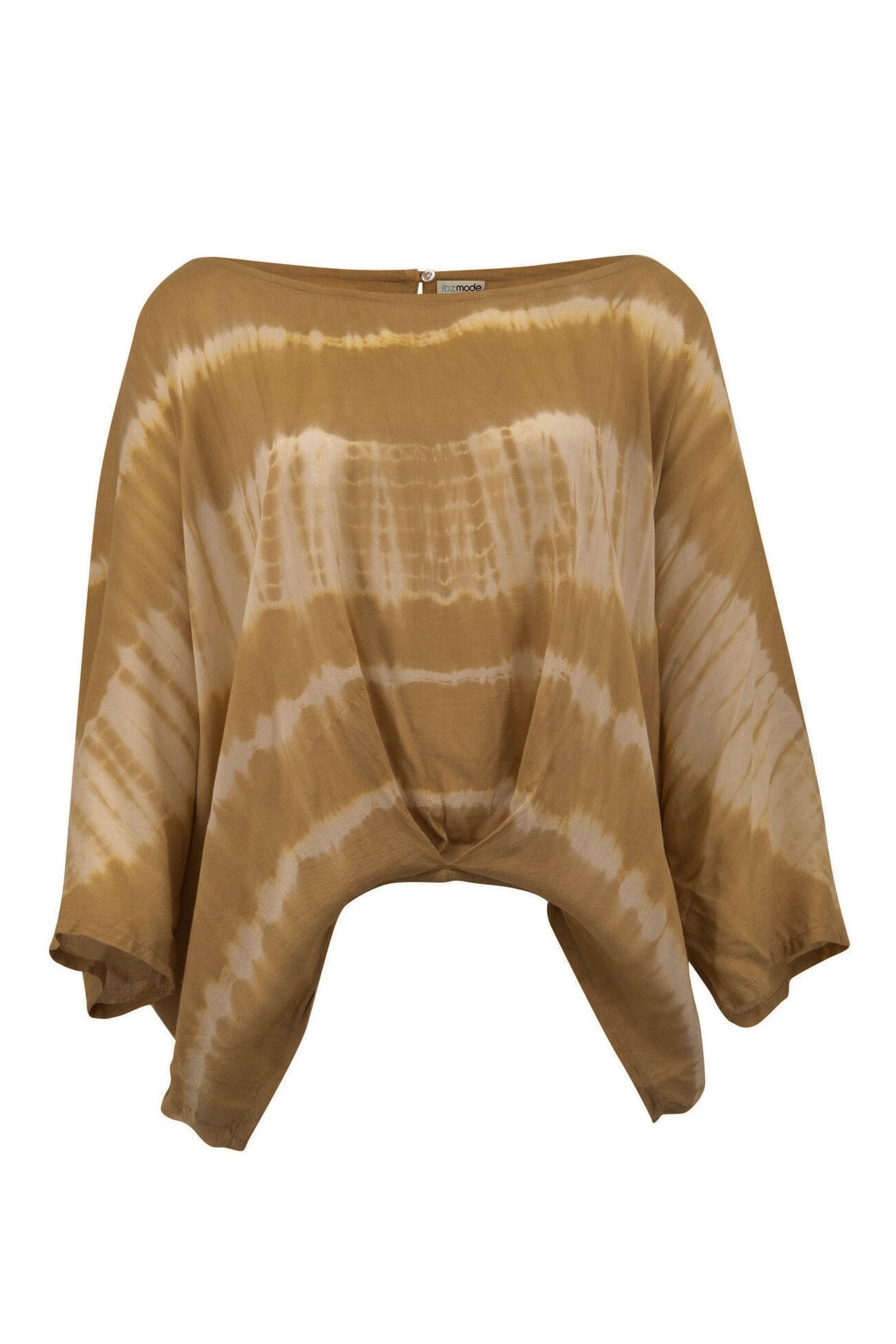 Bohemian top in tie dye sand/ beige van ibzmode, Brands of Ibiza