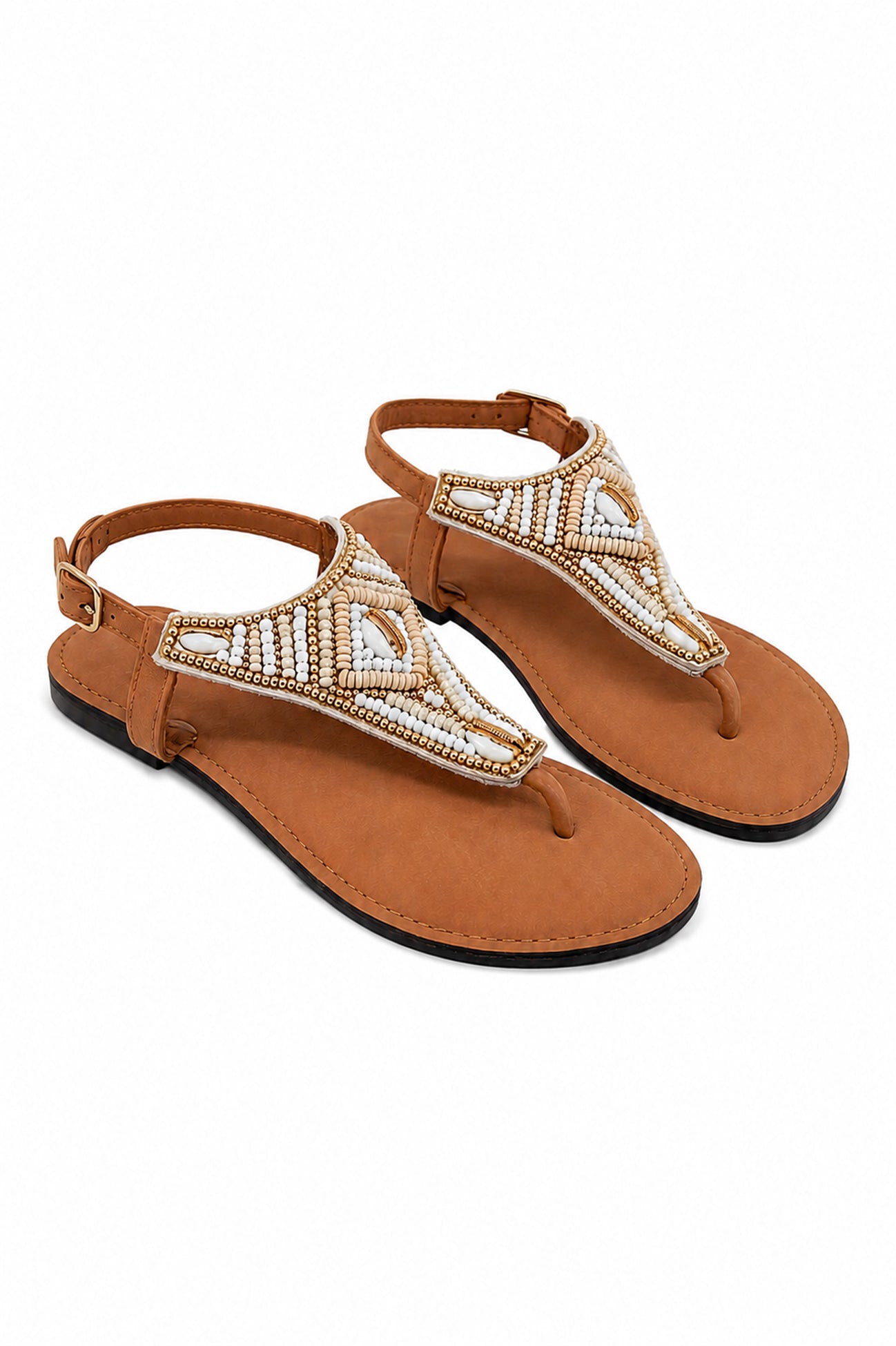 Ibzmode Slipper Ayra White bohemian summer slipper