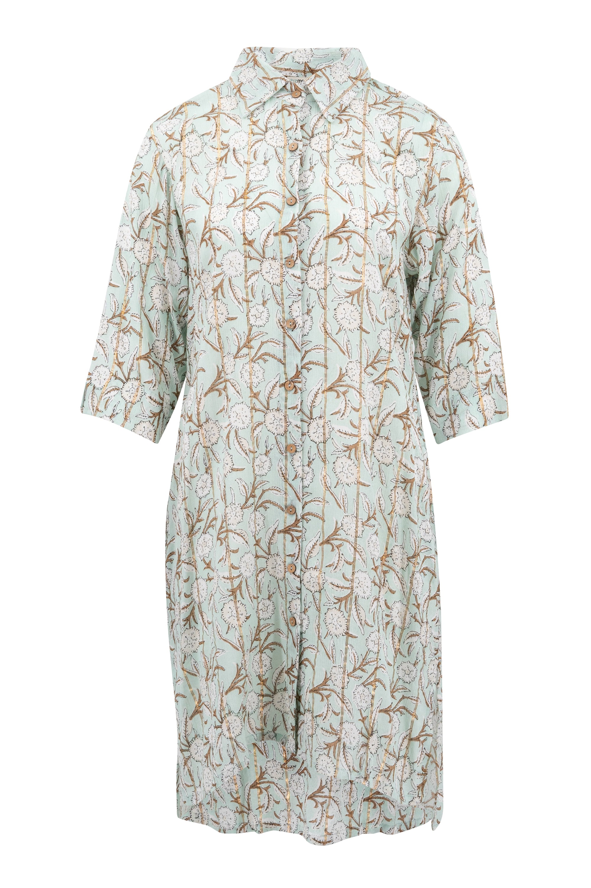 Bohemian blouse in mint van ibzmode, Brands of Ibiza