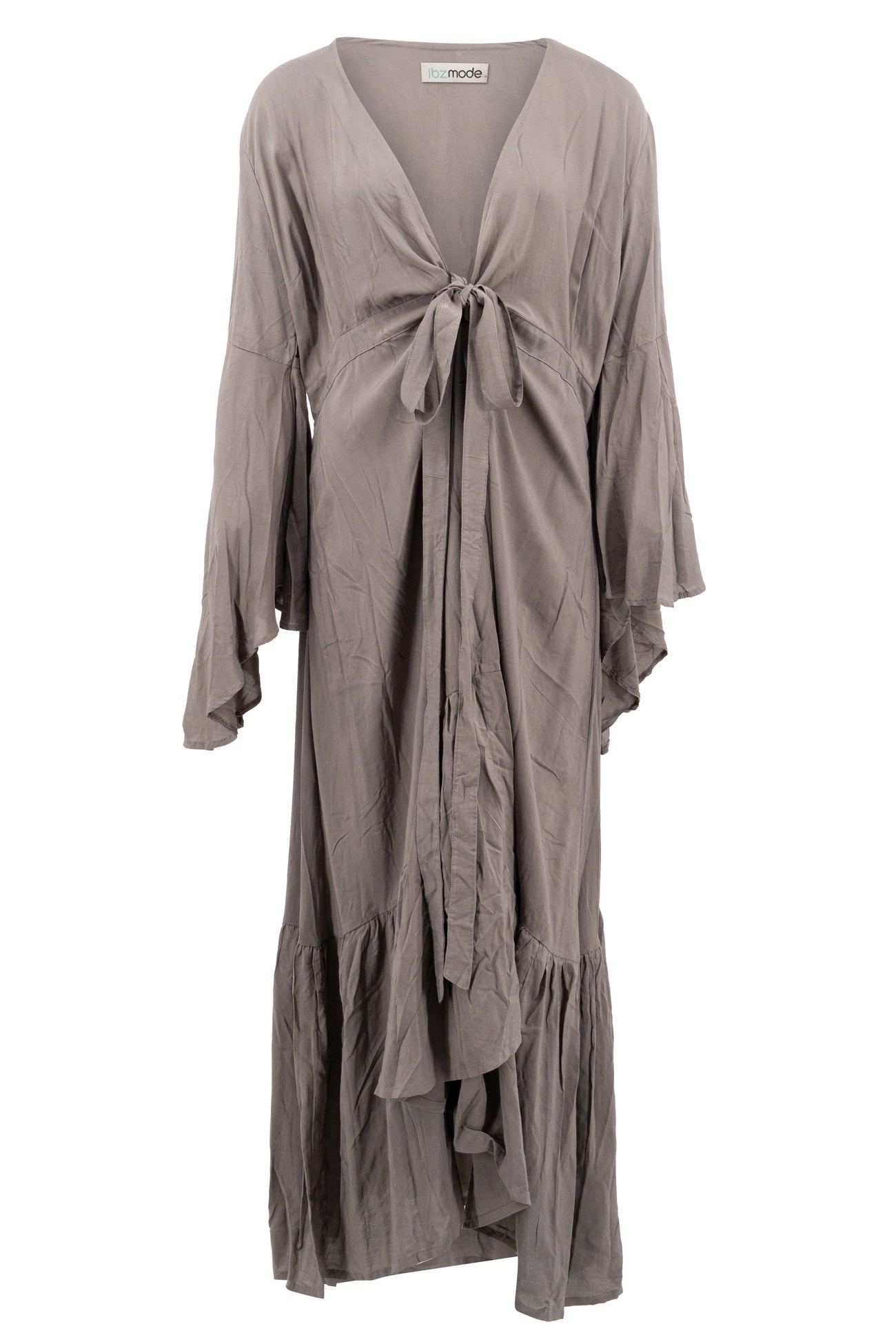 Bohemian jurk in taupe van ibzmode, Brands of Ibiza