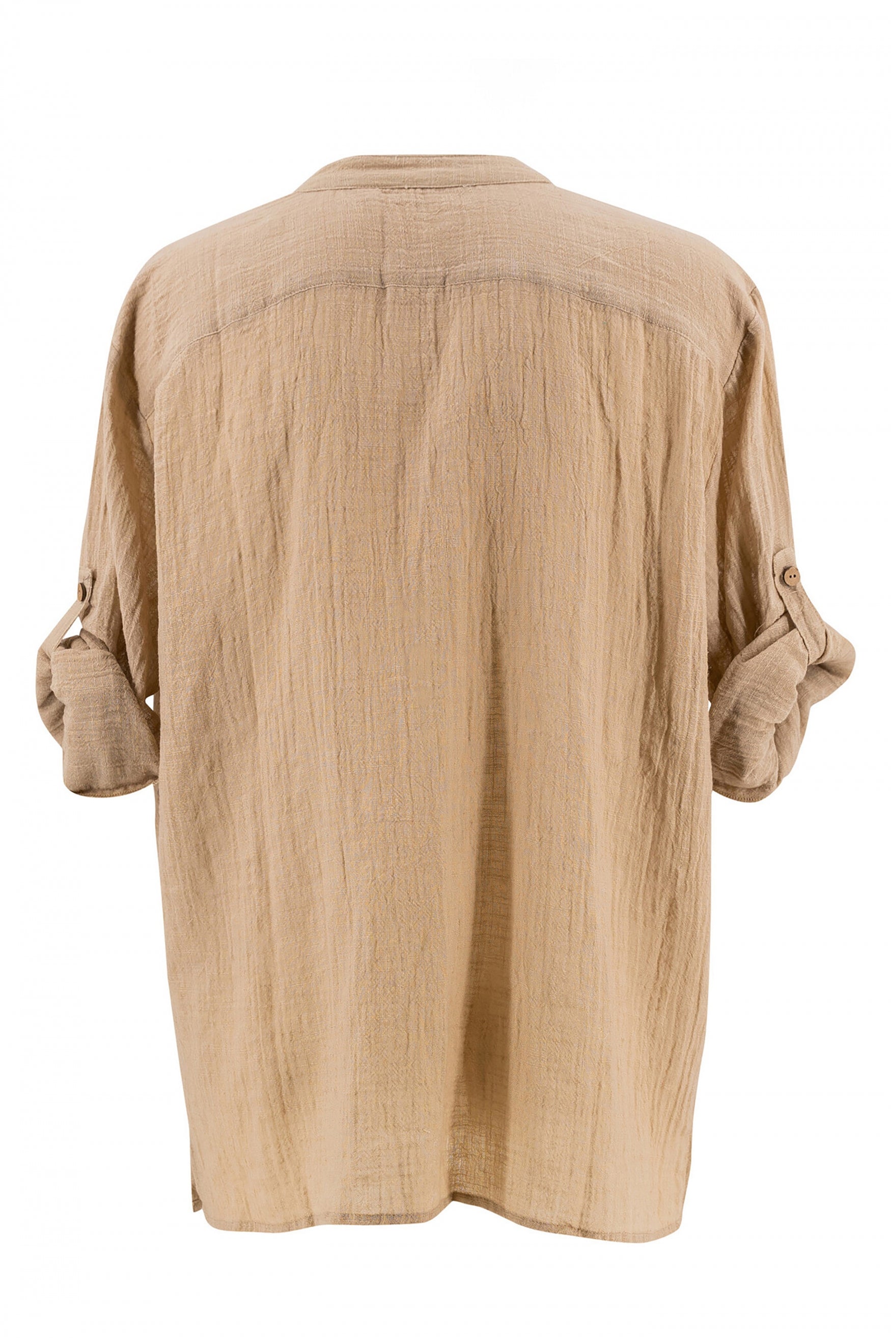 Bohemian blouse in sand van ibzmode, Brands of Ibiza